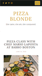 Mobile Screenshot of pizzablonde.com